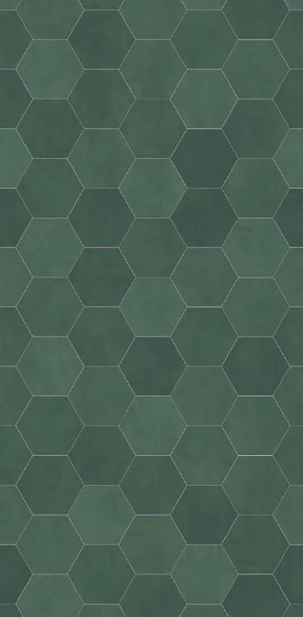 S01 - Fliese Hexagon-Grün