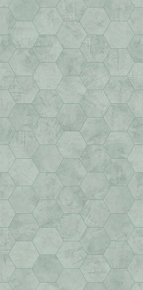 S02 - Fliese Hexagon-Grau