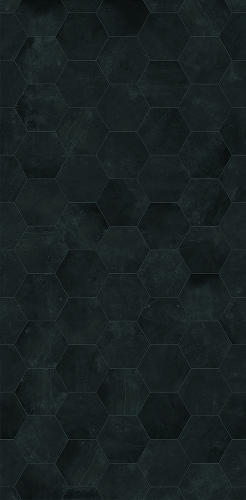 S03 - Fliese Hexagon-Anthrazit