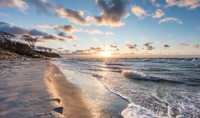 57 - Sandstrand in Abendsonne